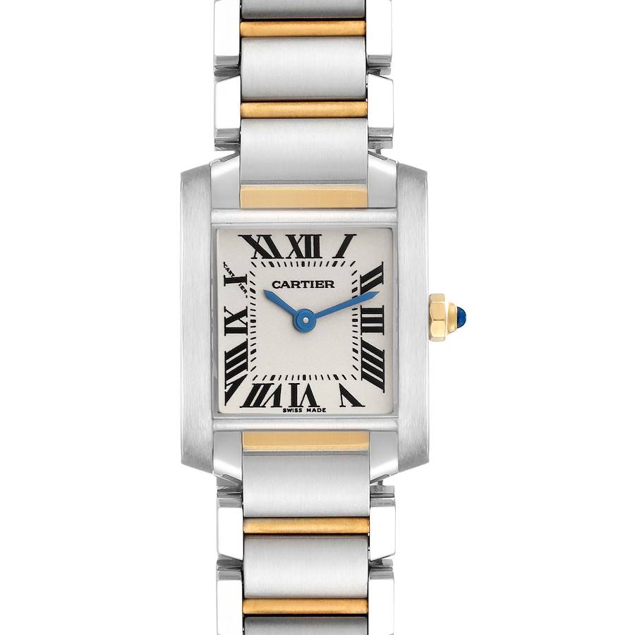 Cartier Tank Francaise Small Steel Yellow Gold Ladies Watch W51007Q4 SwissWatchExpo