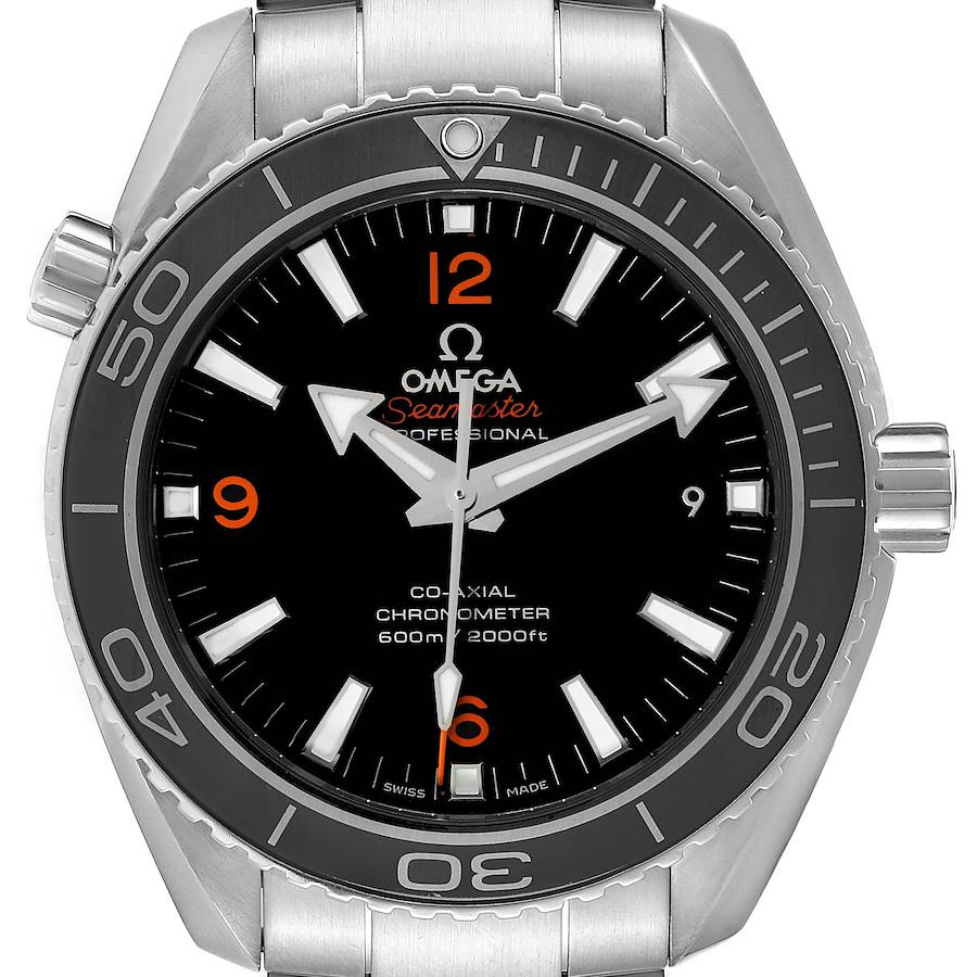 Omega Seamaster Planet Ocean Steel Mens Watch 232.30.42.21.01.001 Box Card SwissWatchExpo