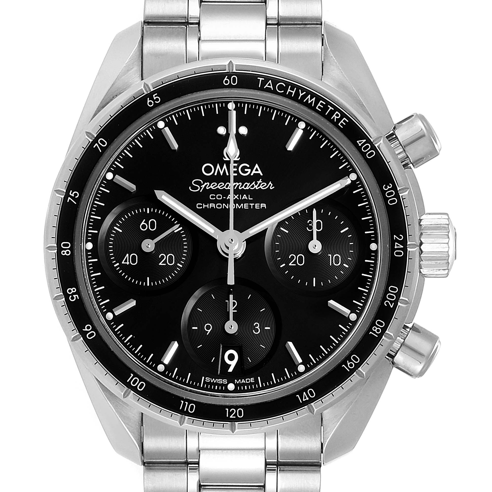 Omega Speedmaster 38 Co-Axial Chronograph Watch 324.30.38.50.01.001 Box ...