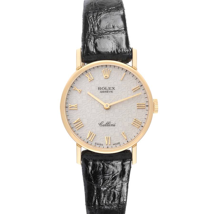 Rolex Cellini Classic Yellow Gold Anniversary Dial Ladies Watch 5109 SwissWatchExpo