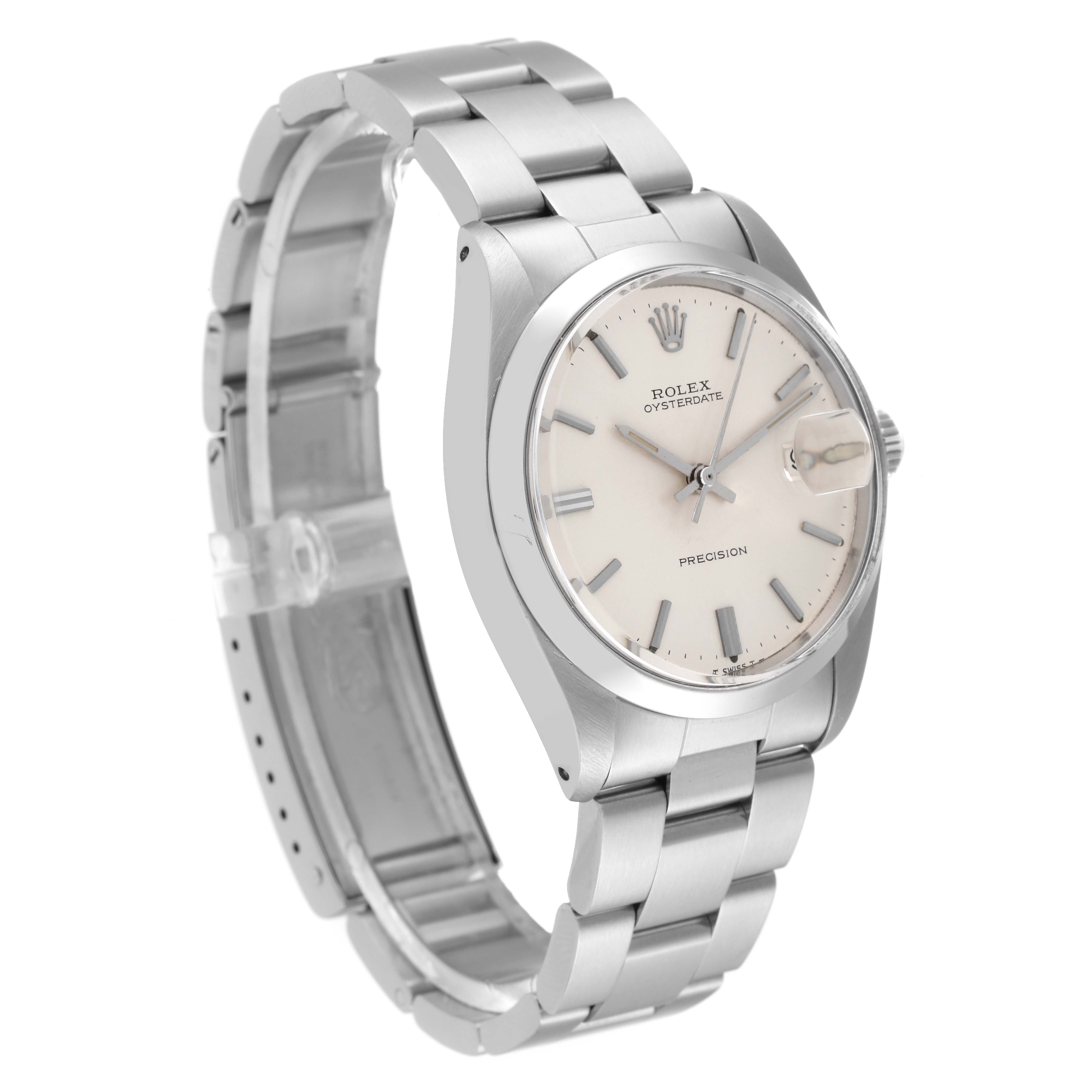 The Rolex Vintage Collection 6694 Men's Stainless Steel Silver Dial 6694 Men's Stainless Steel Silver Dial watch is shown at a three-quarter angle, highlighting the dial, bracelet, and case.