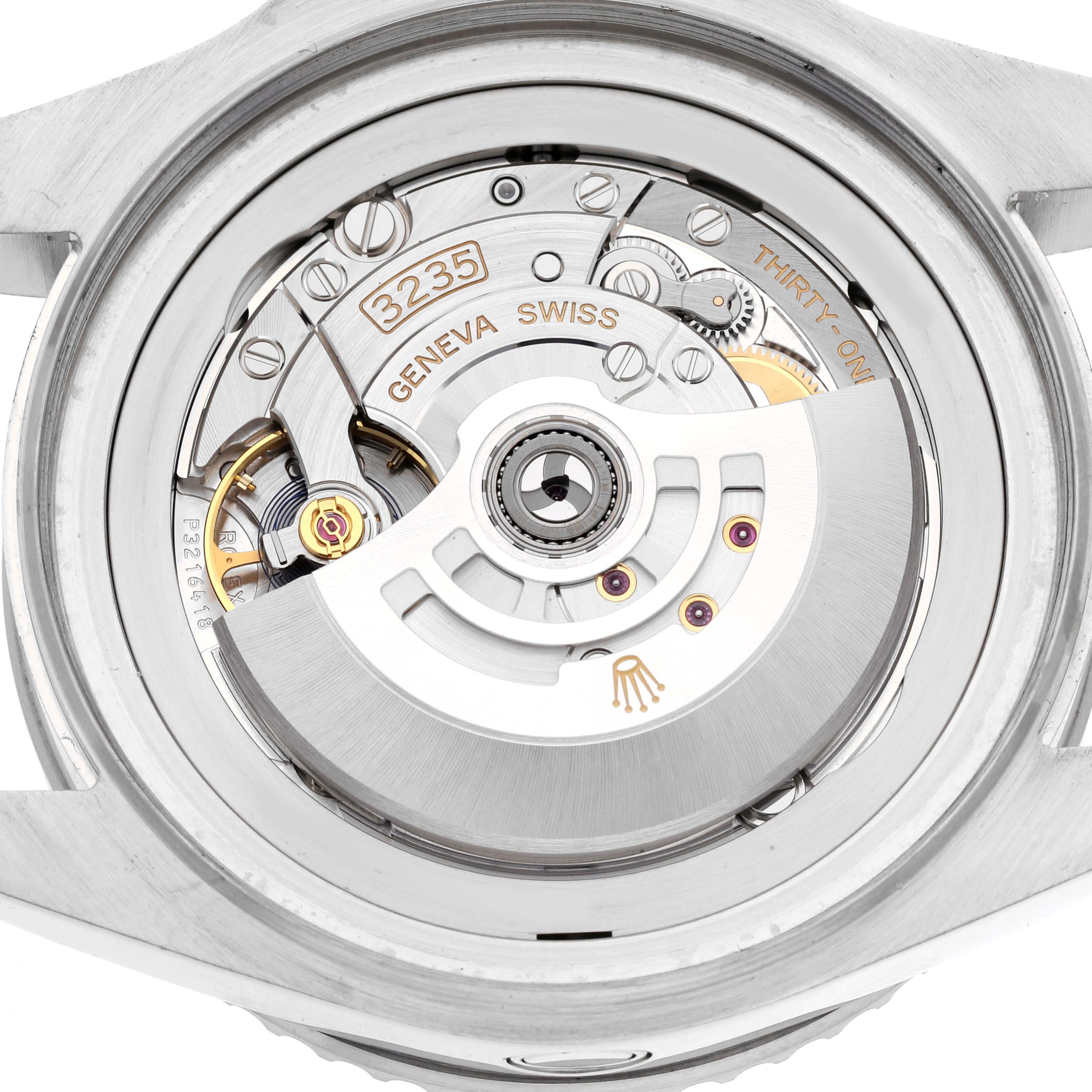 The image shows the movement of the Rolex Sea-Dweller 126660 Men
s Stainless Steel Black Dial 126660 Men
s Stainless Steel Black Dial model watch from the back angle, highlighting its intricate mechanics.