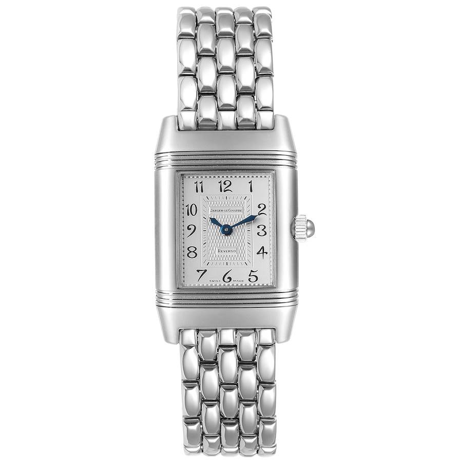 Jaeger LeCoultre Reverso Duetto Ladies Steel Diamond Watch 266.8