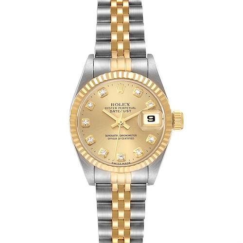 Photo of NOT FOR SALE Rolex Datejust Steel Yellow Gold Diamond Dial Ladies Watch 69173 PARTIAL PAYMENT