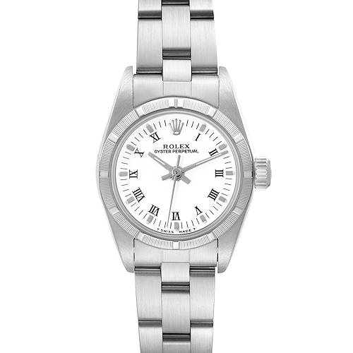 Photo of Rolex Oyster Perpetual White Dial Oyster Bracelet Ladies Watch 67230