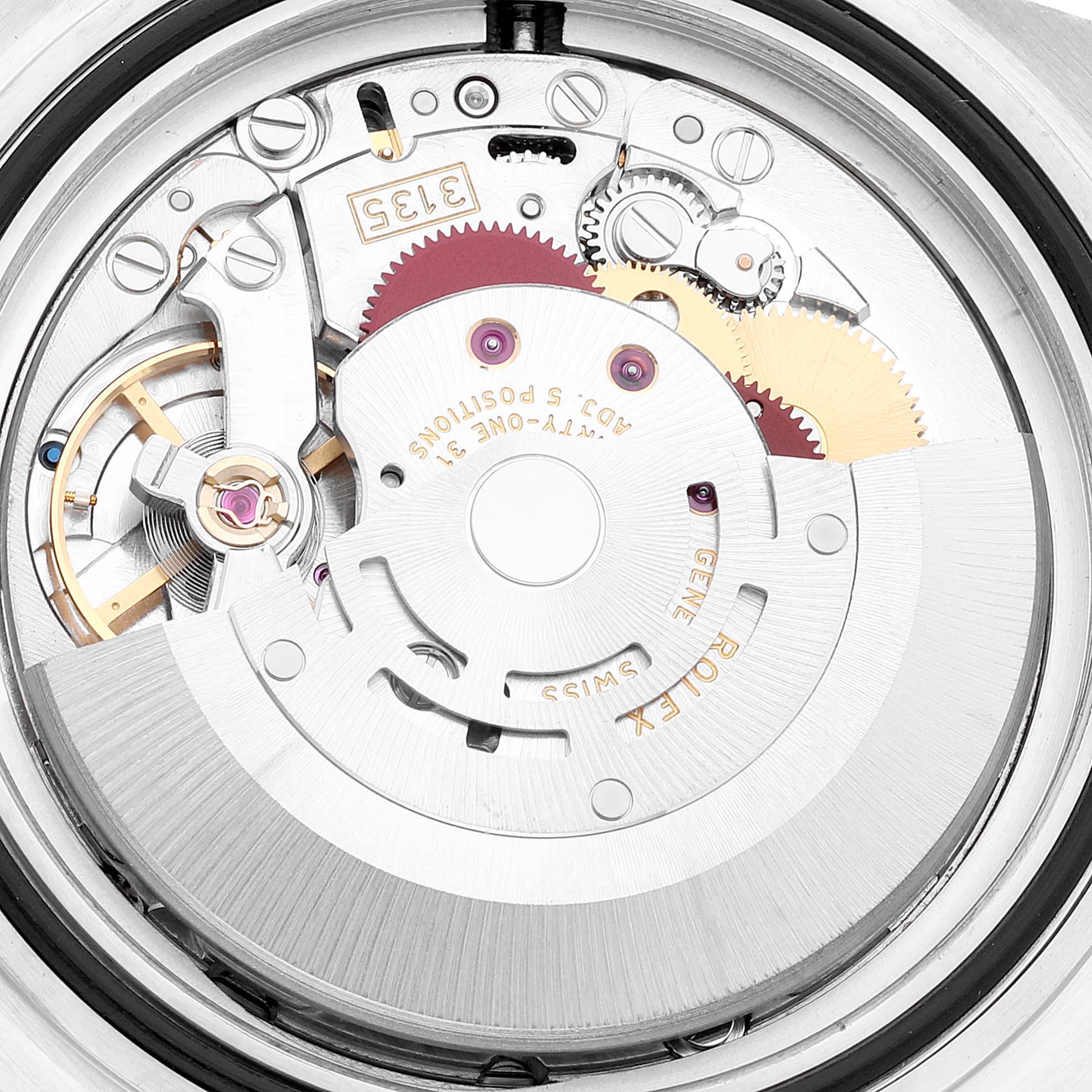 This image shows an interior view of the movement mechanism for the Rolex Submariner 16610 Men
s Stainless Steel Black Dial 16610 Men
s Stainless Steel Black Dial model.