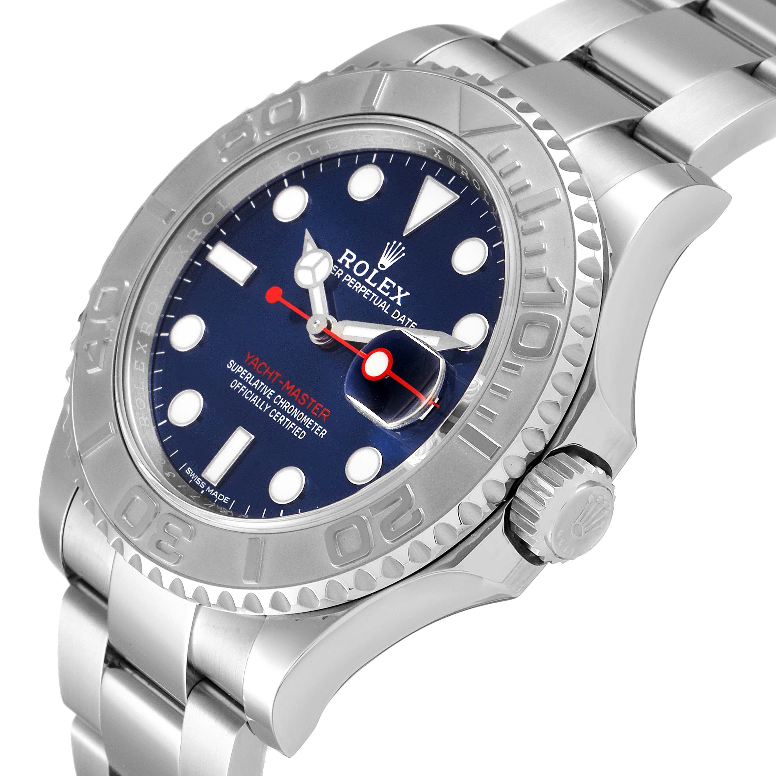 rolex yachtmaster 40mm blue dial