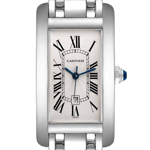 Photo of Cartier Tank Americaine Midsize White Gold Automatic Ladies Watch W26036L1