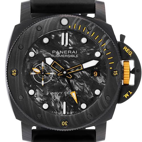 Photo of Panerai Submersible GMT Navy Seals Carbotech Mens Watch PAM01324 Unworn