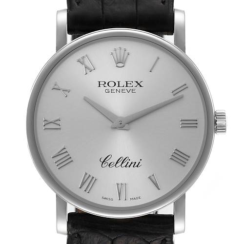 Photo of Rolex Cellini Classic White Gold Silver Dial Mens Watch 5115