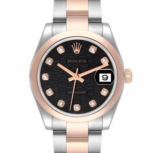 Photo of NOT FOR SALE Rolex Datejust Midsize Steel Rose Gold Diamond Ladies Watch 178241 Box Papers Partial Payment