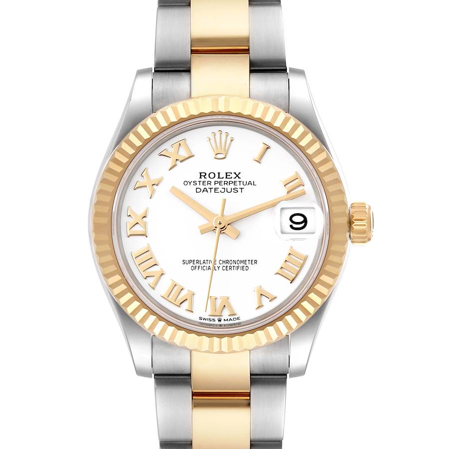Rolex Datejust Midsize Steel Yellow Gold White Dial Ladies Watch 278273 Unworn SwissWatchExpo