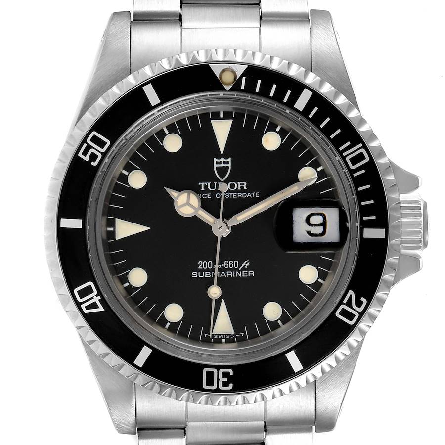 Tudor Submariner Prince Oysterdate Black Dial Steel Mens Watch 79090 Papers SwissWatchExpo