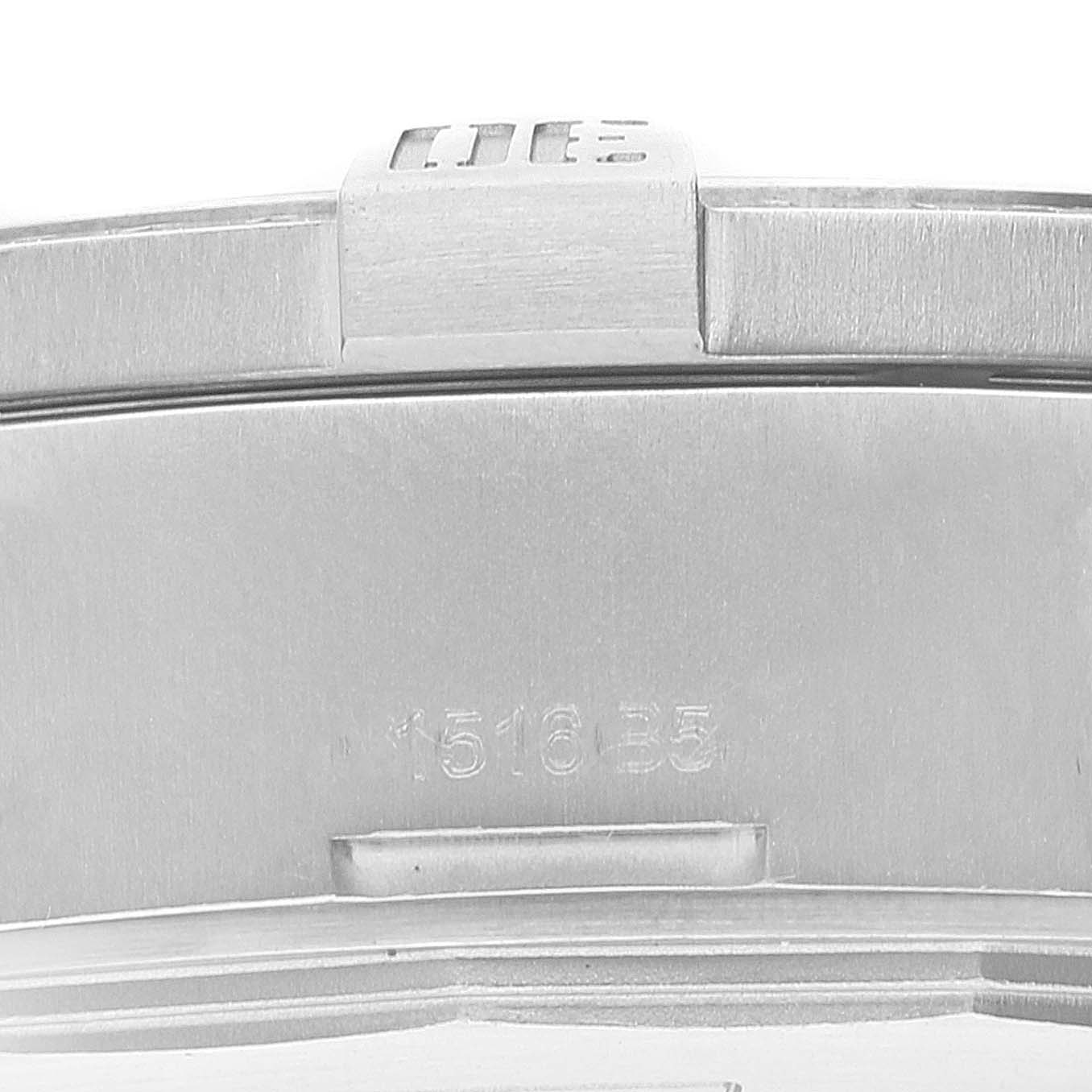 The image shows a close-up view of the clasp on the band of a Breitling Avenger E1338310/M536-109W Men's Titanium Grey Dial E1338310/M536-109W Men's Titanium Grey Dial watch.