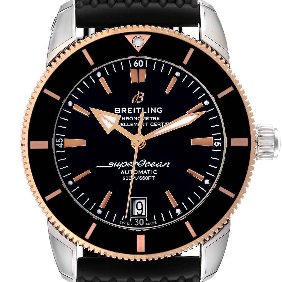 Breitling Superocean Heritage II 42 Steel Rose Gold Watch UB2010 Unworn SwissWatchExpo