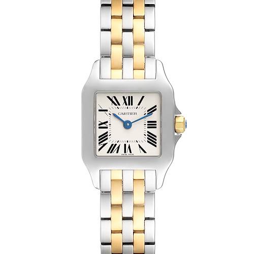 Photo of Cartier Santos Demoiselle Steel Yellow Gold Ladies Watch W25066Z6 Box Papers