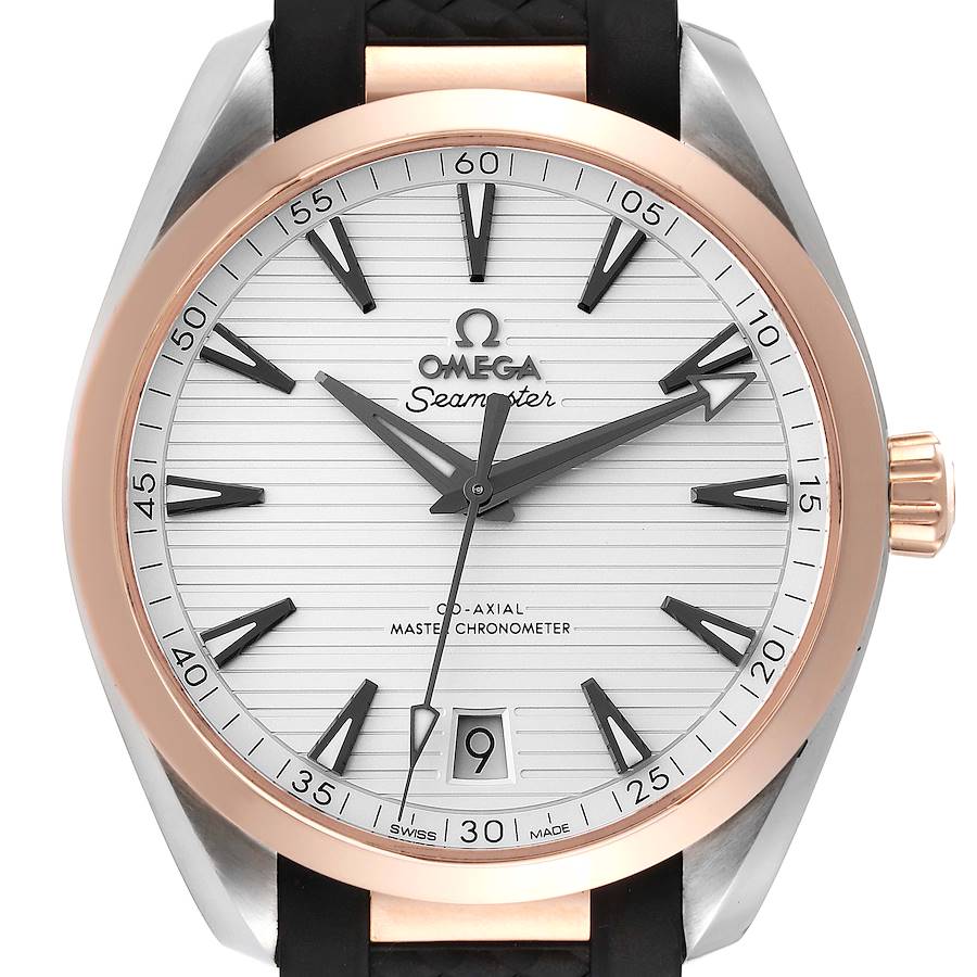 Omega Seamaster Aqua Terra Steel Rose Gold Watch 220.22.41.21.02.001 Box Card SwissWatchExpo