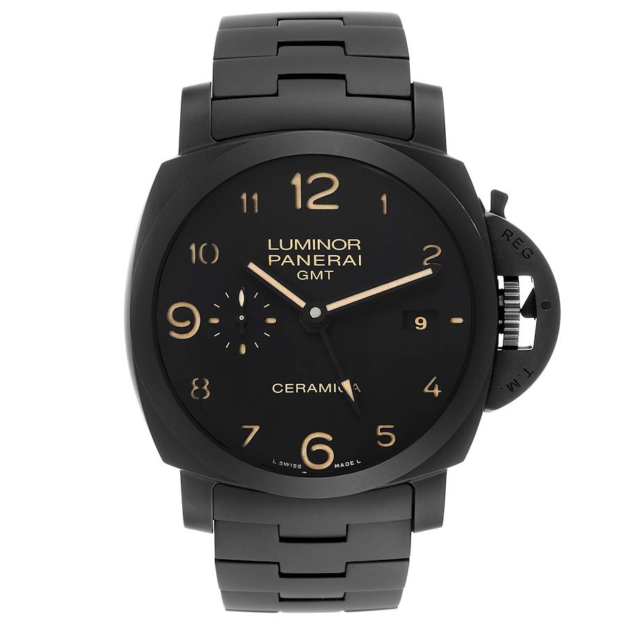 Panerai Luminor 1950 3 Days Tuttonero GMT Ceramic Mens Watch