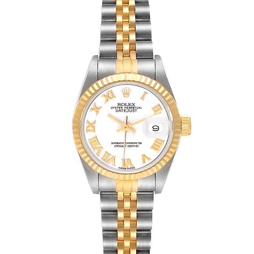 Photo of Rolex Datejust Steel Yellow Gold Fluted Bezel Ladies Watch 69173