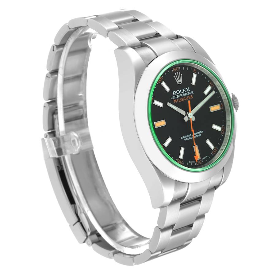 Rolex Milgauss Stainless Steel 116400 Stock 53186 SwissWatchExpo