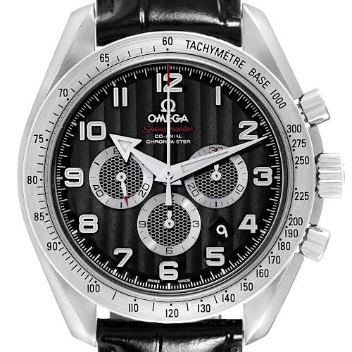 Photo of Omega Speedmaster Broad Arrow Black Dial Mens Watch 321.13.44.50.01.001 Box Card