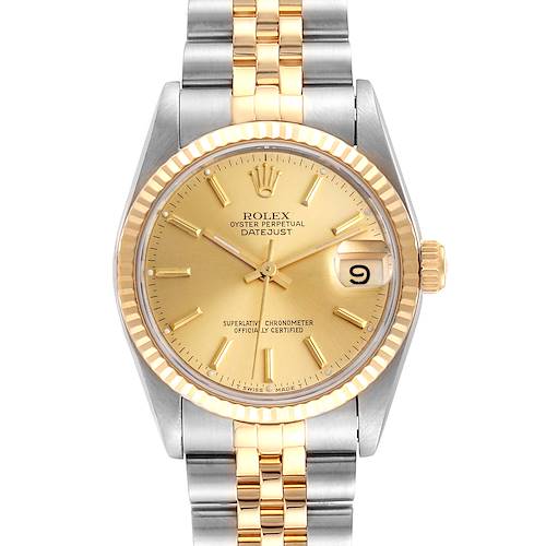 Photo of Rolex Datejust Midsize 31 Steel Yellow Gold Ladies Watch 68273