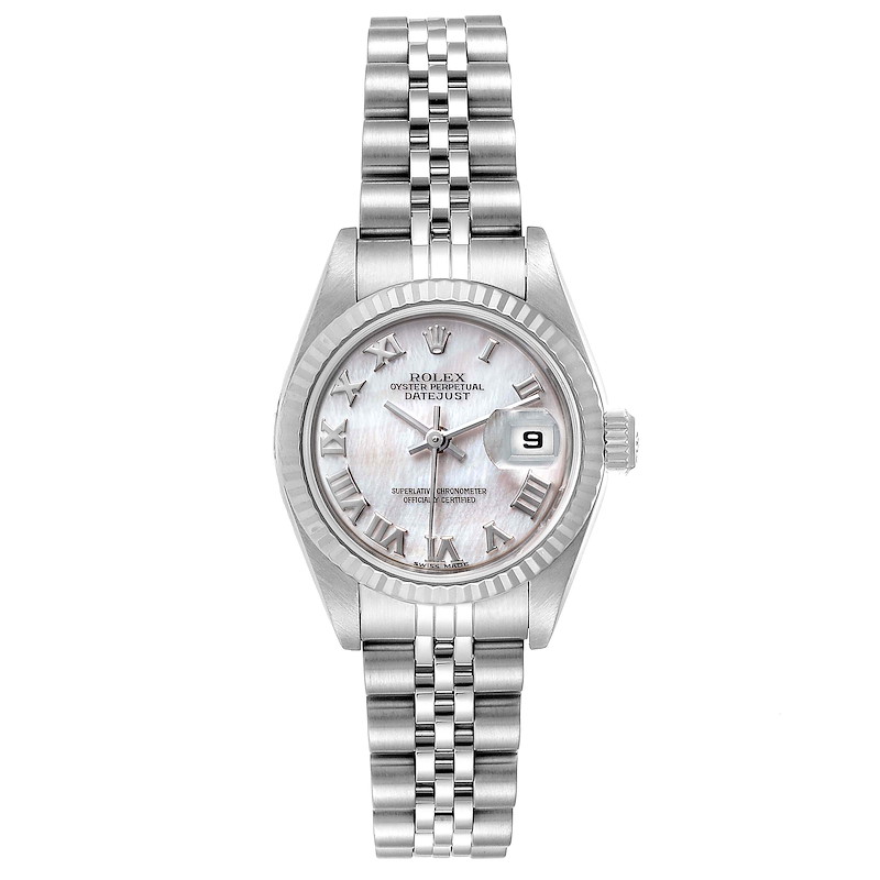 Rolex Datejust Mother of Pearl Dial Steel Ladies Watch 79174 Box Papers ...