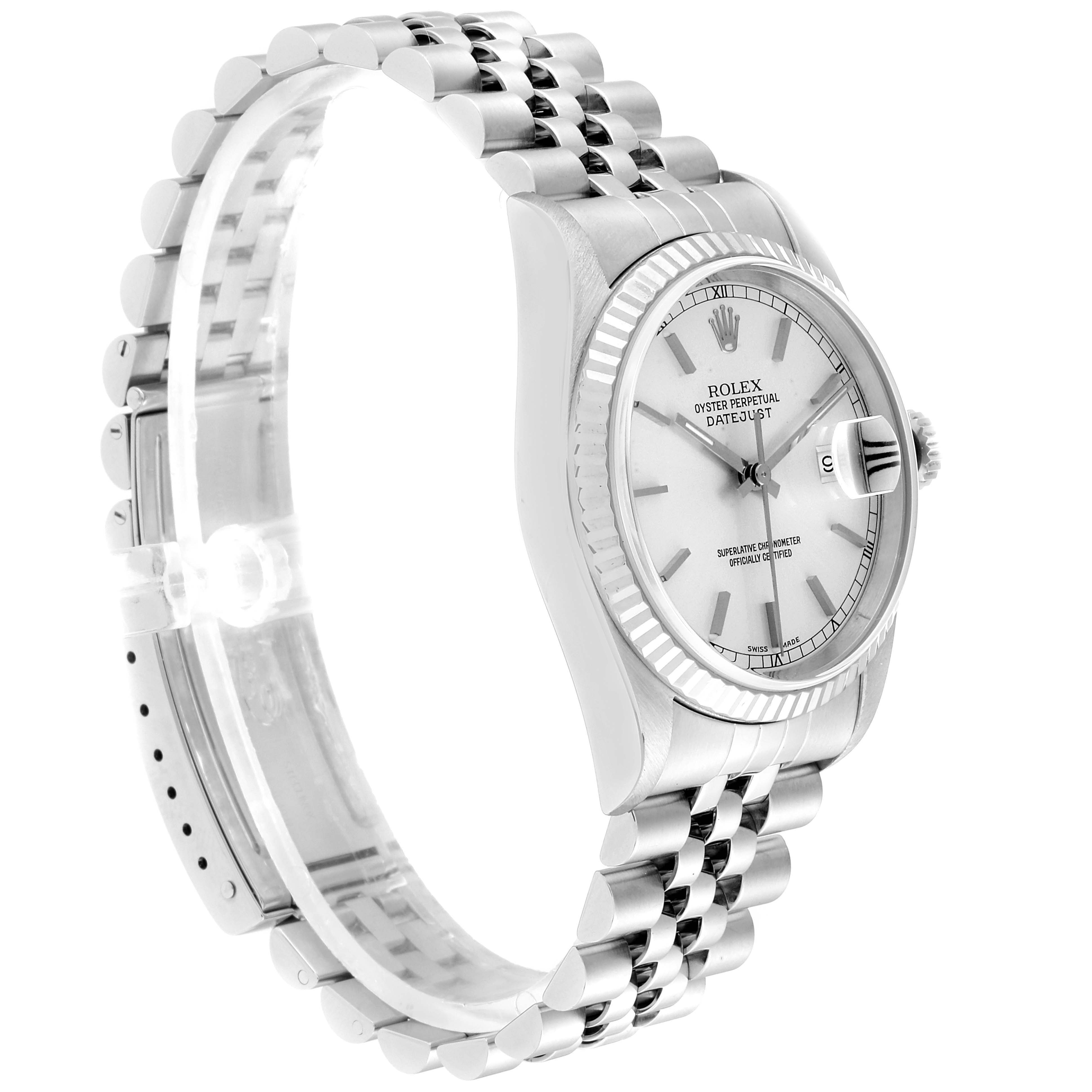 rolex datejust 16234 silver dial