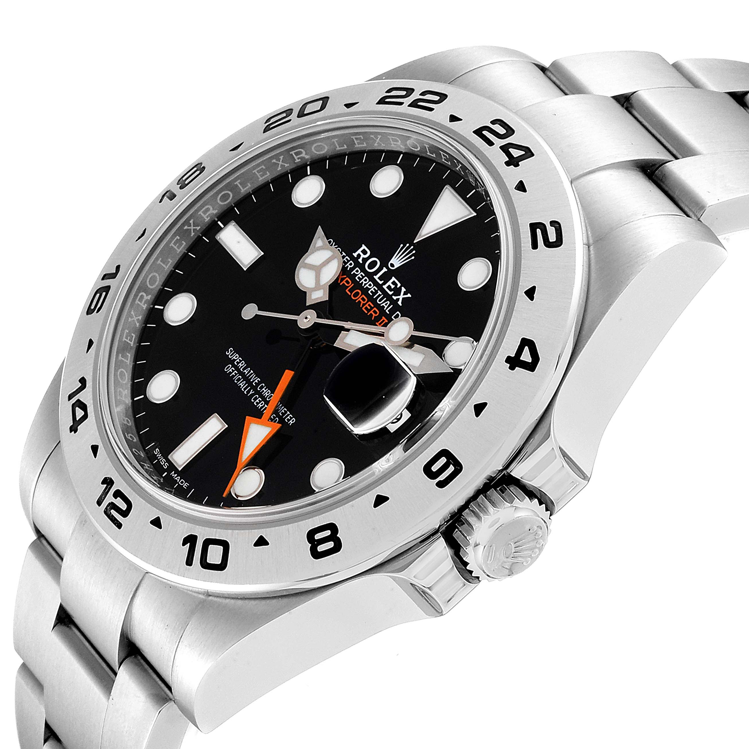 Rolex Explorer II 42mm Black Dial Steel Mens Watch 216570 | SwissWatchExpo