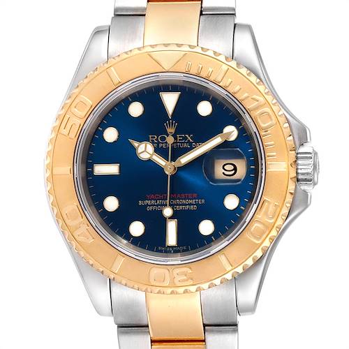 Photo of Rolex Yachtmaster 40 Steel Yellow Gold Blue Dial Mens Watch 16623 Box PARTIAL PAYMENT
