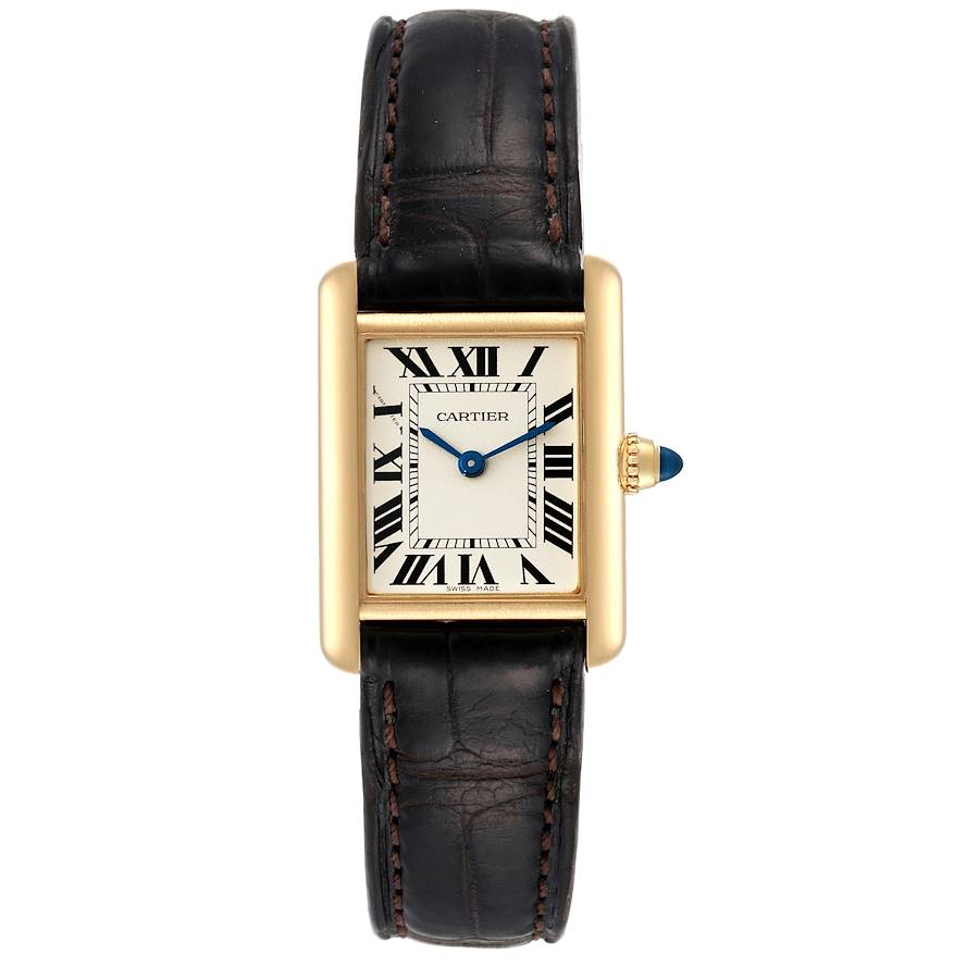 Cartier Tank Louis 18K Yellow Gold Ladies Quartz Watch COMPLETE SET W1529856