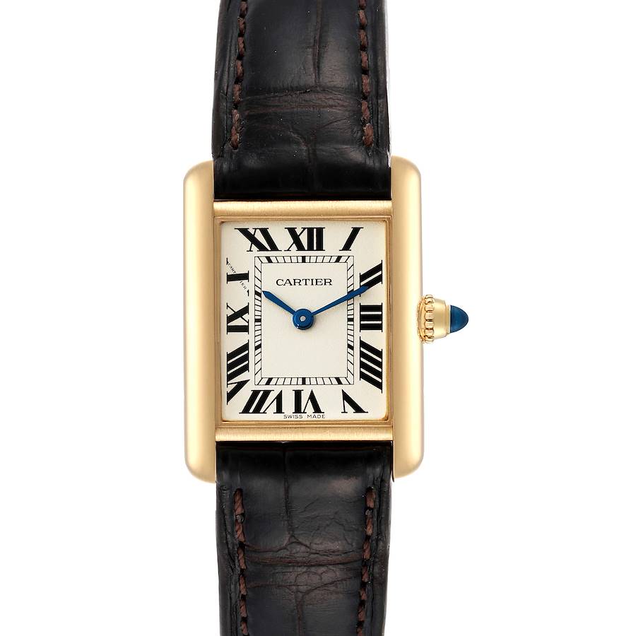 Cartier Women's Tank Louis , Small Model Watch (W1529856) | Yellow Gold | 29.5 mm x 22 mm | Tourneau