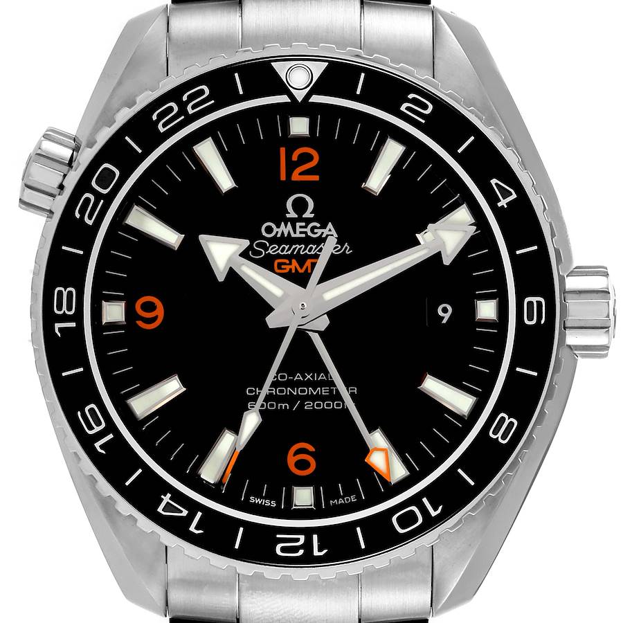 Omega Seamaster Planet Ocean GMT 600m Watch 232.30.44.22.01.002 Box Card SwissWatchExpo