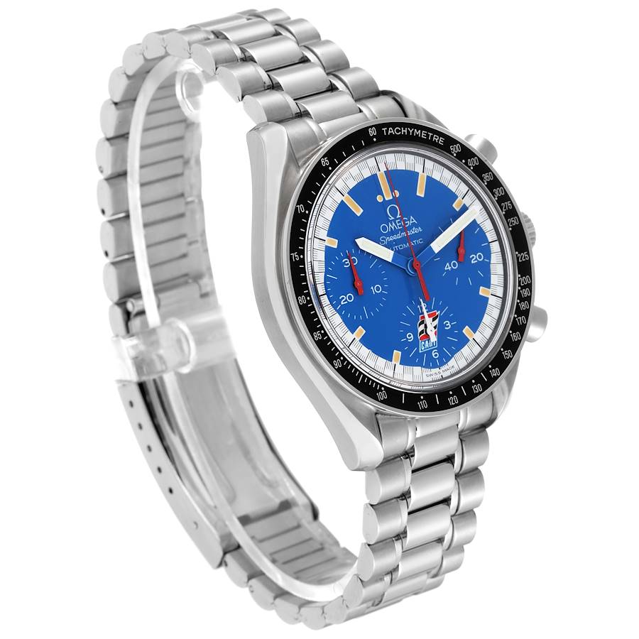Omega Speedmaster Schumacher Blue Dial Automatic Mens Watch 3510.80.00 |  SwissWatchExpo