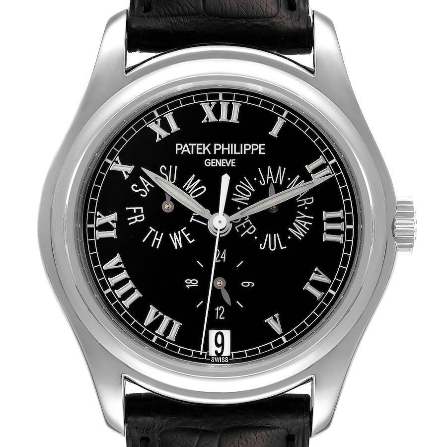Patek Philippe Complications Annual Calendar Platinum Mens Watch 5035P SwissWatchExpo