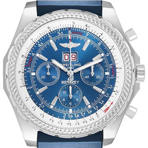 Photo of Breitling Bentley Motors Chronograph Steel Blue Dial Mens Watch A44362
