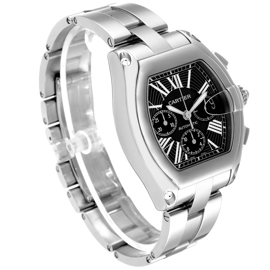 cartier roadster chronograph black dial