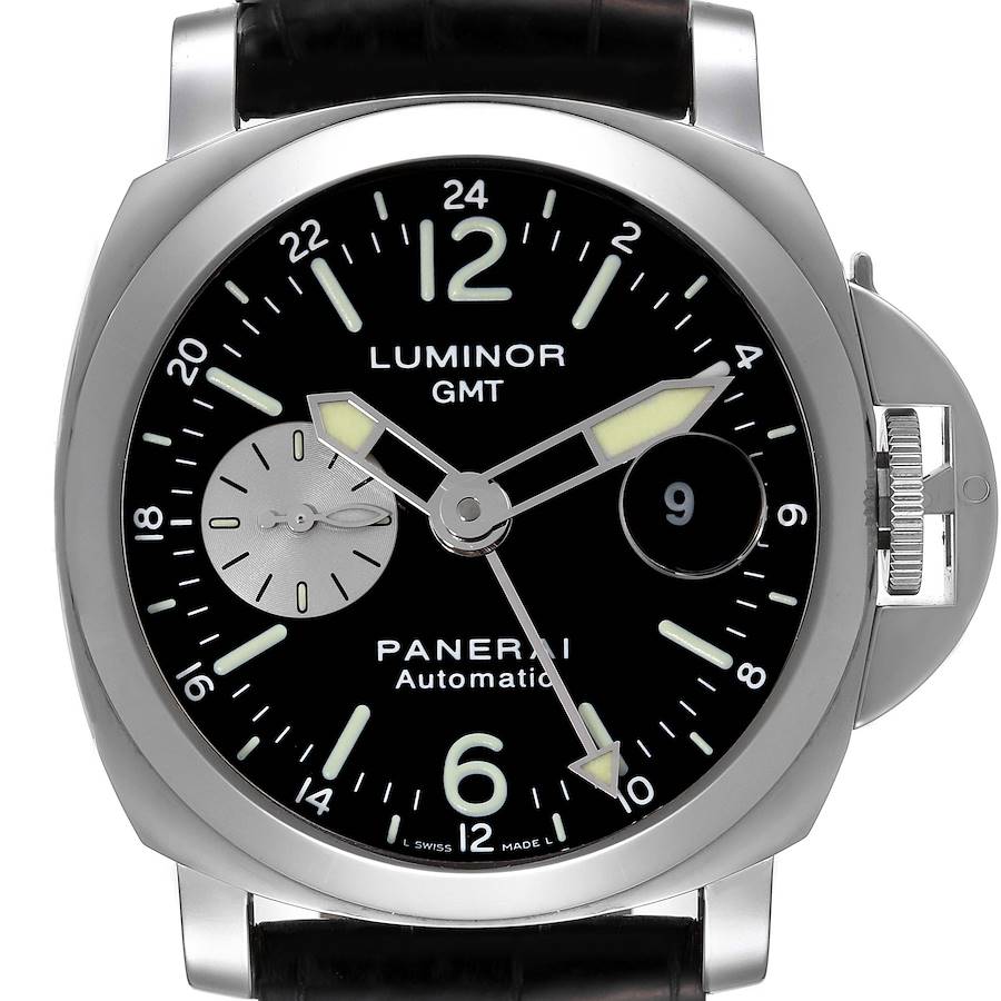 Panerai Luminor GMT Automatic Steel Mens Watch PAM00088 SwissWatchExpo