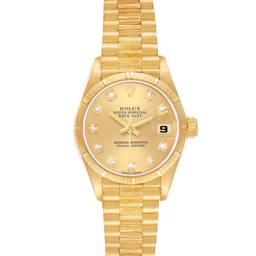 NOT FOR SALE Rolex President Datejust 26 Diamond Dial Yellow Gold Ladies Watch 79278 PARTIAL PAYMENT SwissWatchExpo