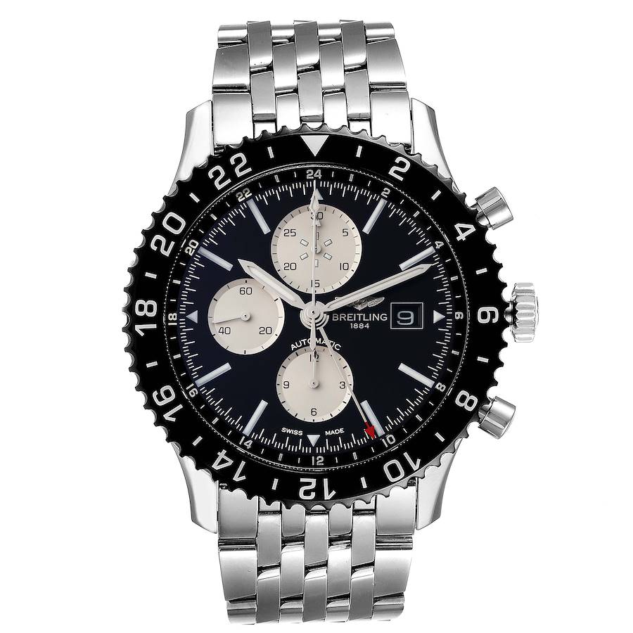 Breitling chronoliner outlet blacksteel