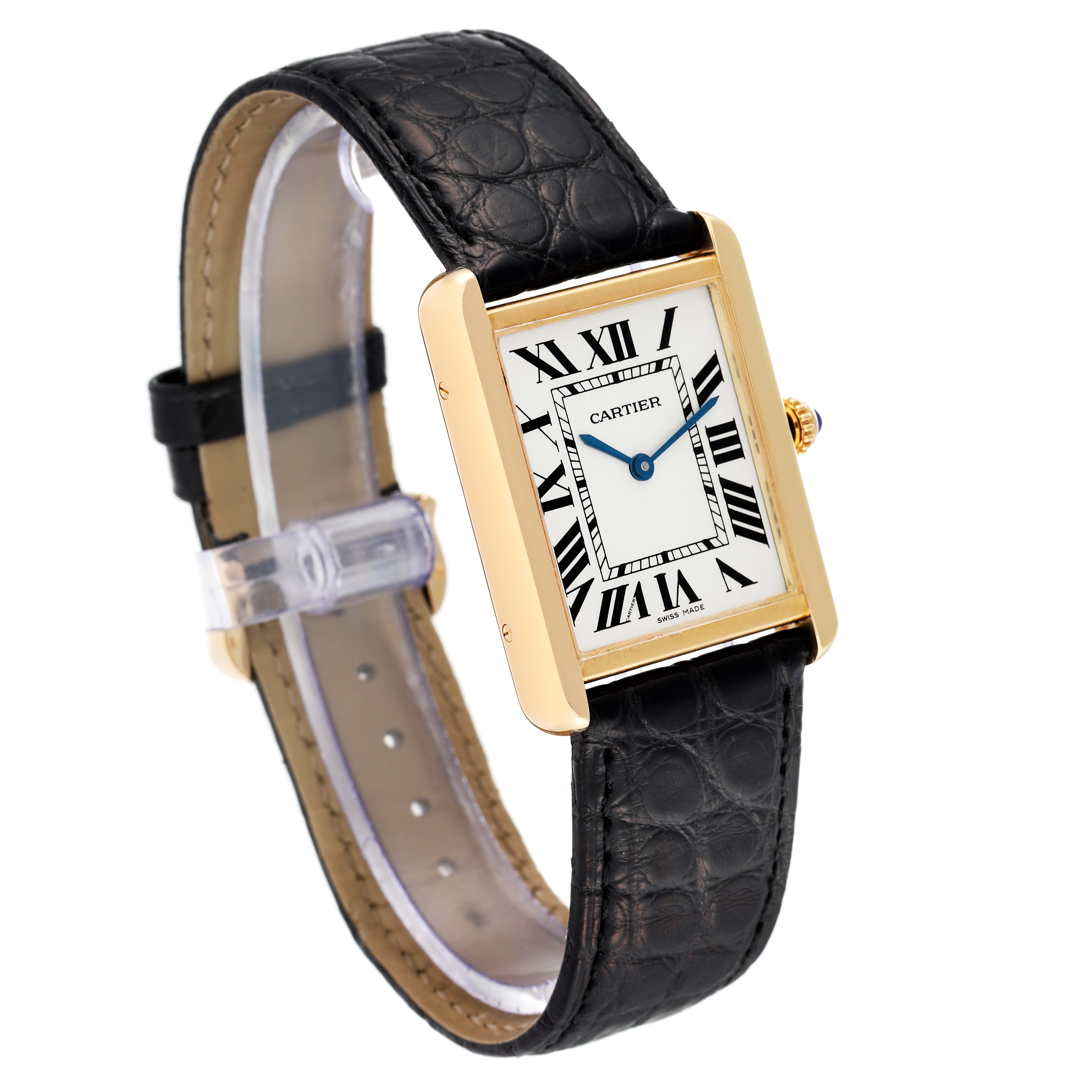 Cartier Tank Solo Large Yellow Gold Steel Mens Watch W5200004 ...