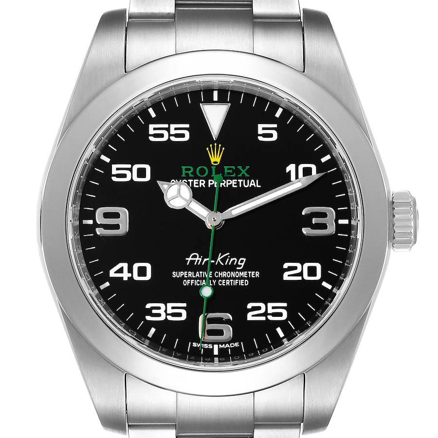 NOT FOR SALE Rolex Oyster Perpetual Air King Green Hand Steel Mens Watch 116900 Box Card PARTIAL PAYMENT SwissWatchExpo