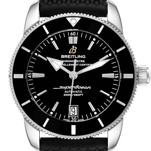 Photo of Breitling Superocean Heritage II 42 Black Dial Steel Watch AB2010 Box Card
