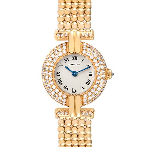Photo of Cartier Colisee Yellow Gold Diamond Silver Dial Ladies Watch 1851