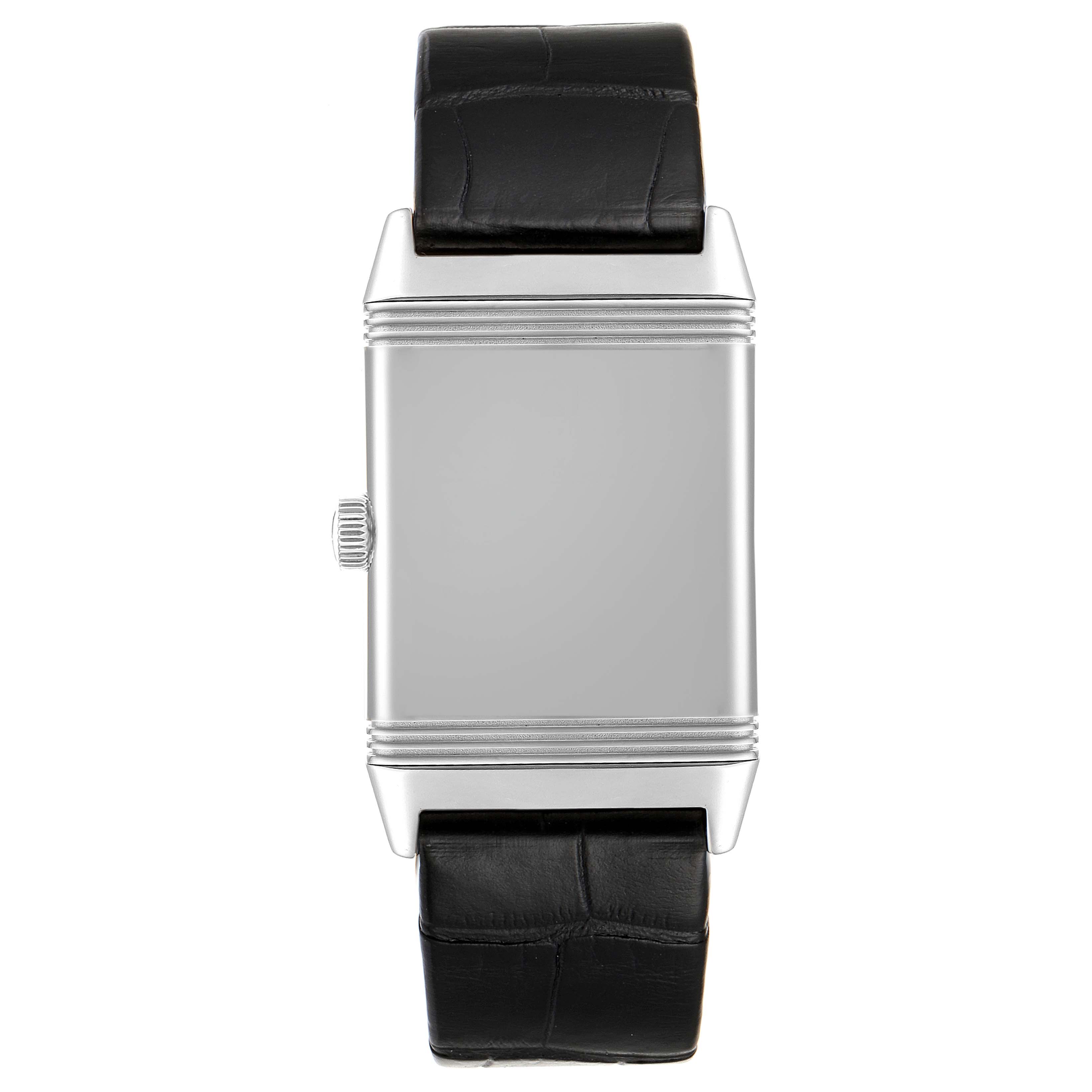 Jaeger LeCoultre Reverso Classic Silver Dial Mens Watch Q2548520 Card ...