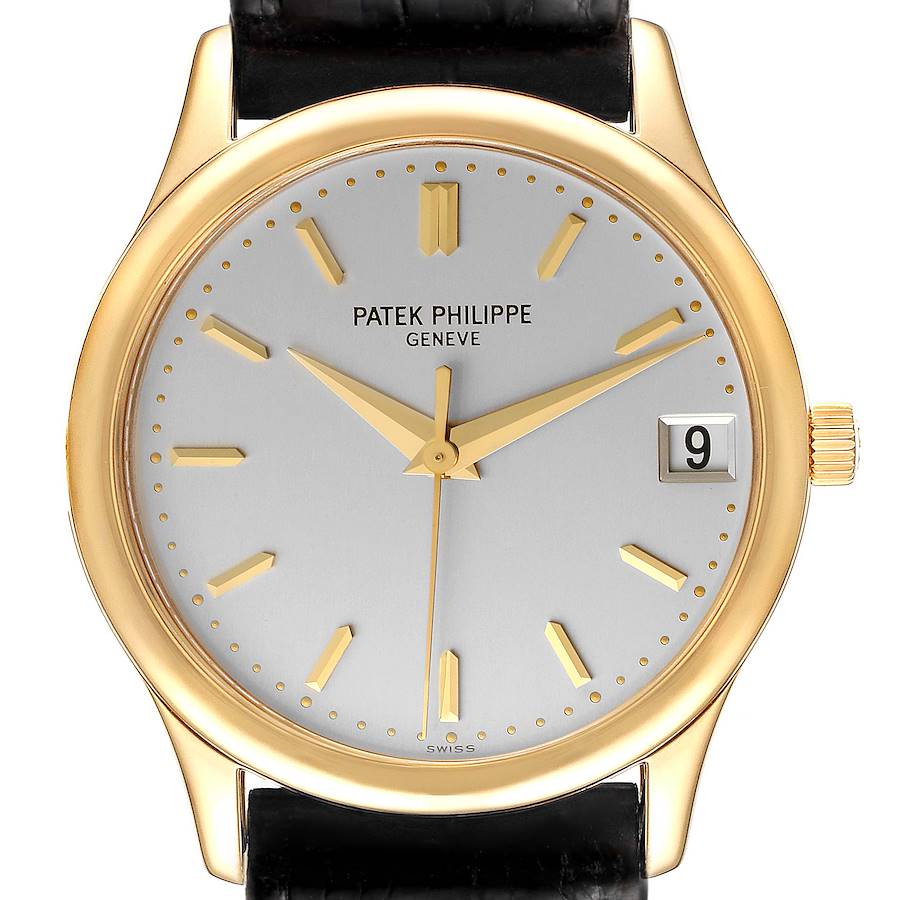 Patek Philippe Calatrava Yellow Gold Automatic Mens Watch 3998 Box Papers SwissWatchExpo