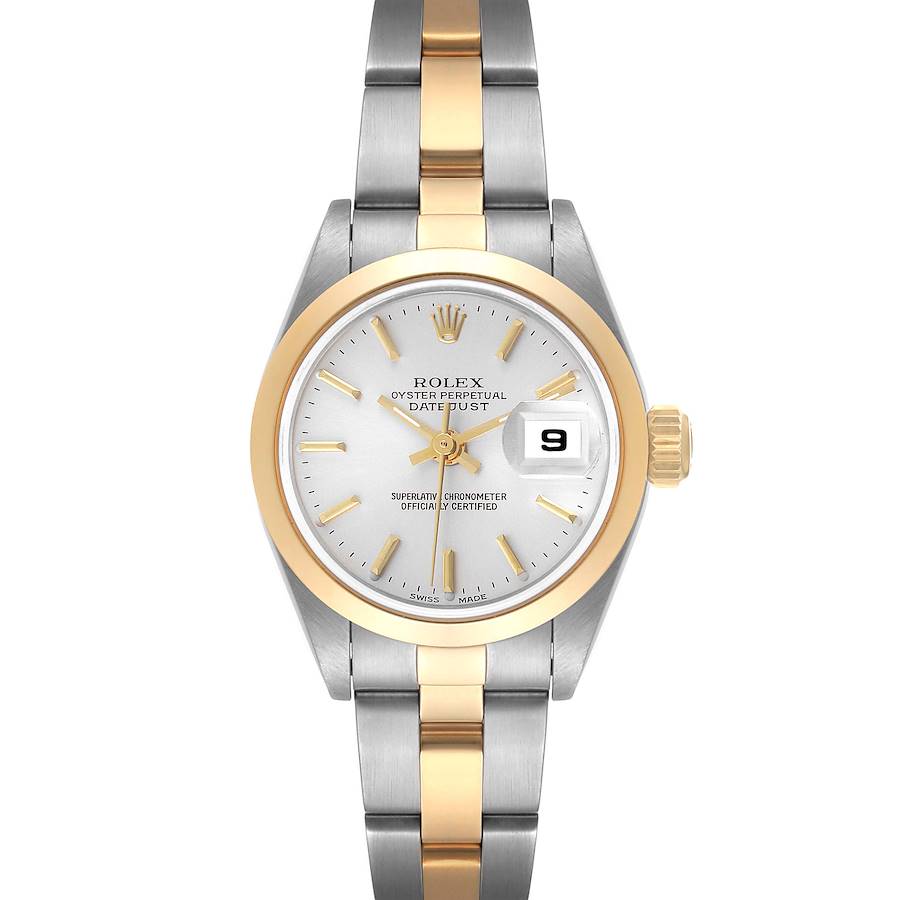 Rolex Datejust Steel 18k Yellow Gold Silver Dial Ladies Watch 79163 Box Papers SwissWatchExpo