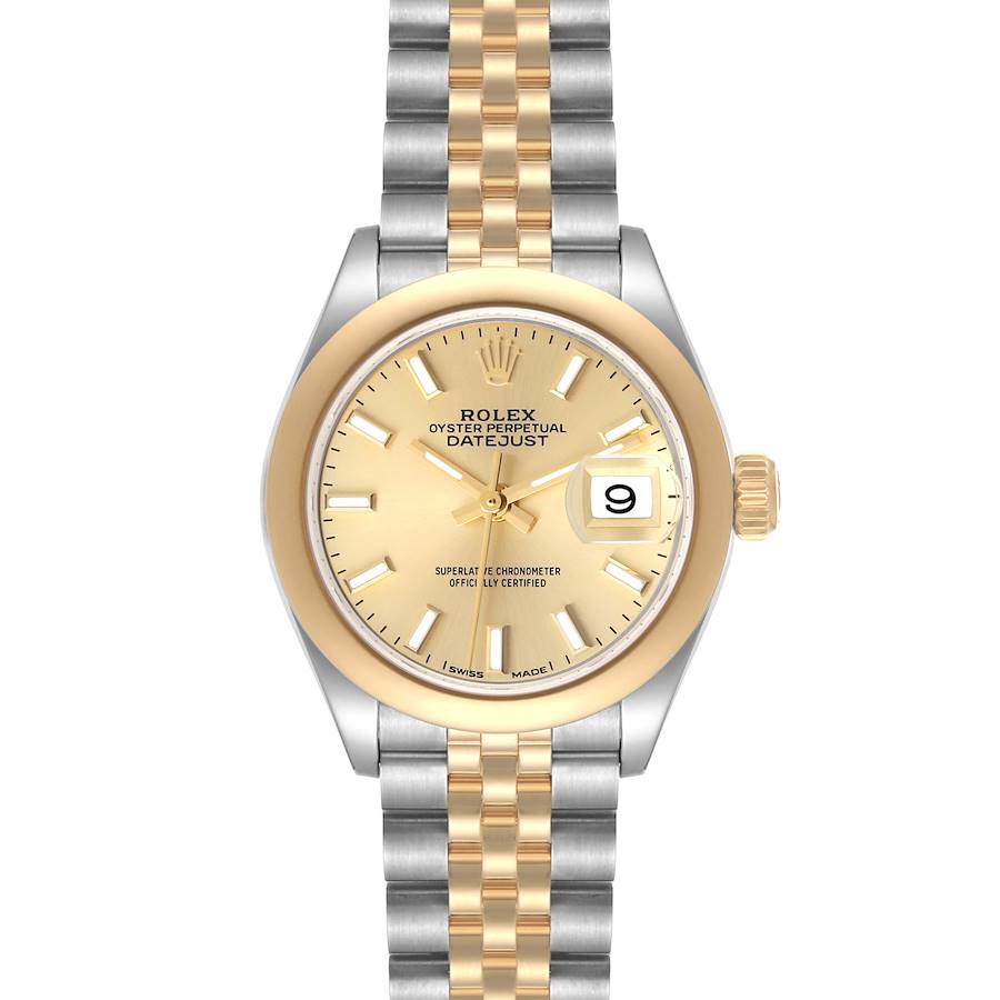 Rolex Datejust Steel Yellow Gold Champagne Dial Ladies Watch 279163 SwissWatchExpo