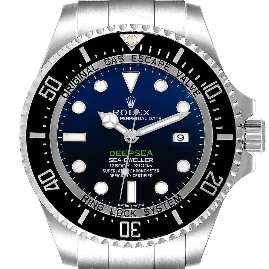 Rolex Seadweller Deepsea Cameron D-Blue Steel Watch 116660 Box Card SwissWatchExpo