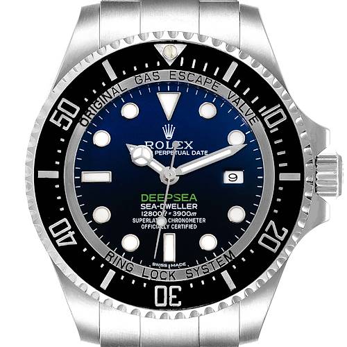 Photo of Rolex Seadweller Deepsea Cameron D-Blue Steel Watch 116660 Box Card